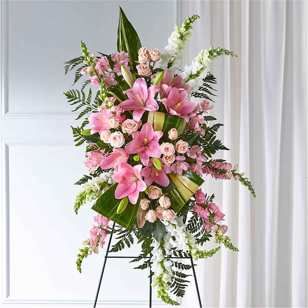 Elegant Embrace Standing Spray –  Balloon Creations By Maria And Flower, Wilmington DE