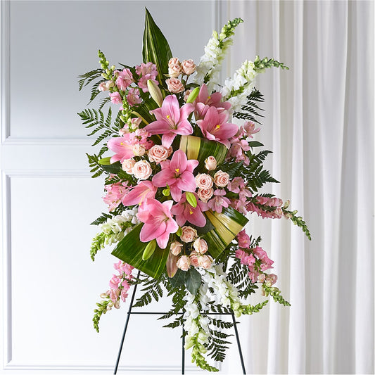 Elegant Embrace Standing Spray –  Balloon Creations By Maria And Flower, Wilmington DE
