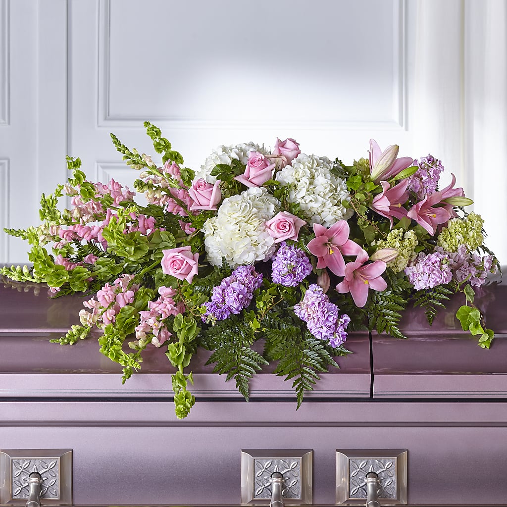 Life's Gratitude Casket Spray –  Balloon Creations By Maria And Flower, Wilmington DE