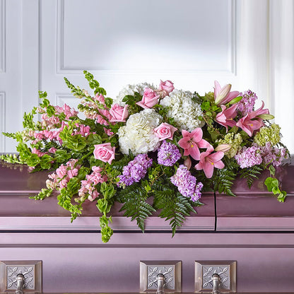 Life's Gratitude Casket Spray –  Balloon Creations By Maria And Flower, Wilmington DE