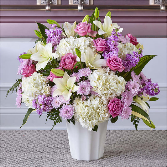 Heaven Sent Floor Basket –  Balloon Creations By Maria And Flower, Wilmington DE