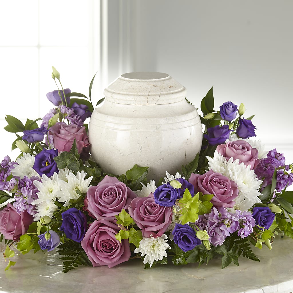 Blooming Sympathy Cremation Adornment –  Balloon Creations By Maria And Flower, Wilmington DE