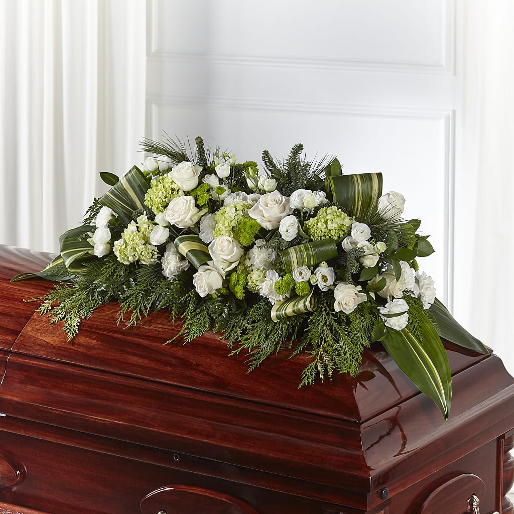 Hopeful Gesture Casket Spray –  Balloon Creations By Maria And Flower, Wilmington DE