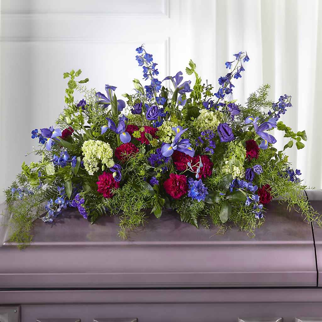 Always Treasured Casket Spray –  Balloon Creations By Maria And Flower, Wilmington DE