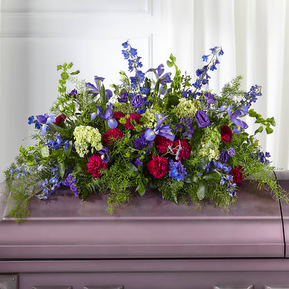 Always Treasured Casket Spray –  Balloon Creations By Maria And Flower, Wilmington DE
