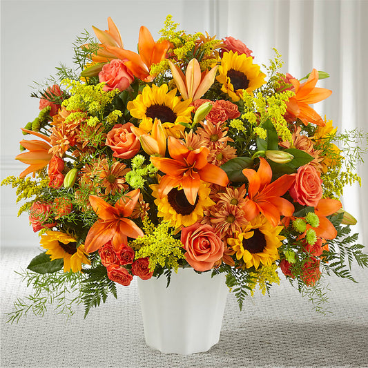 Harvest Thoughts Floor Basket –  Balloon Creations By Maria And Flower, Wilmington DE