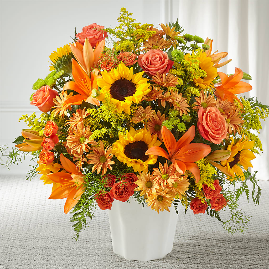 Harvest Thoughts Floor Basket –  Balloon Creations By Maria And Flower, Wilmington DE