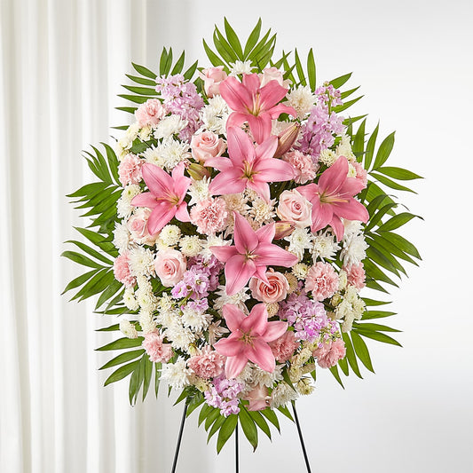 Offering Solace Standing Spray –  Balloon Creations By Maria And Flower, Wilmington DE