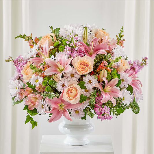 Heartfelt Gesture Urn Arrangement –  Balloon Creations By Maria And Flower, Wilmington DE