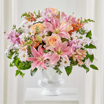 Heartfelt Gesture Urn Arrangement –  Balloon Creations By Maria And Flower, Wilmington DE