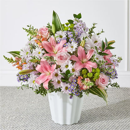 Abundant Compassion Floor Basket –  Balloon Creations By Maria And Flower, Wilmington DE
