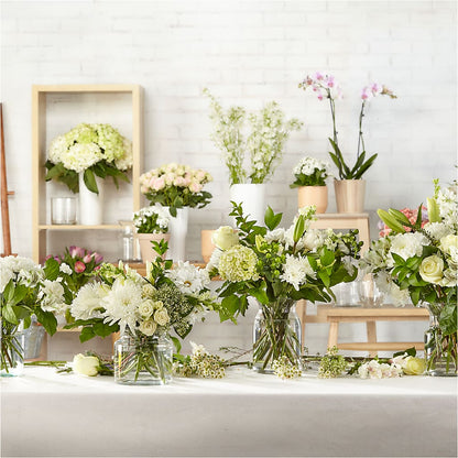 Classic Ivory – A Florist Original –  Balloon Creations By Maria And Flower, Wilmington DE