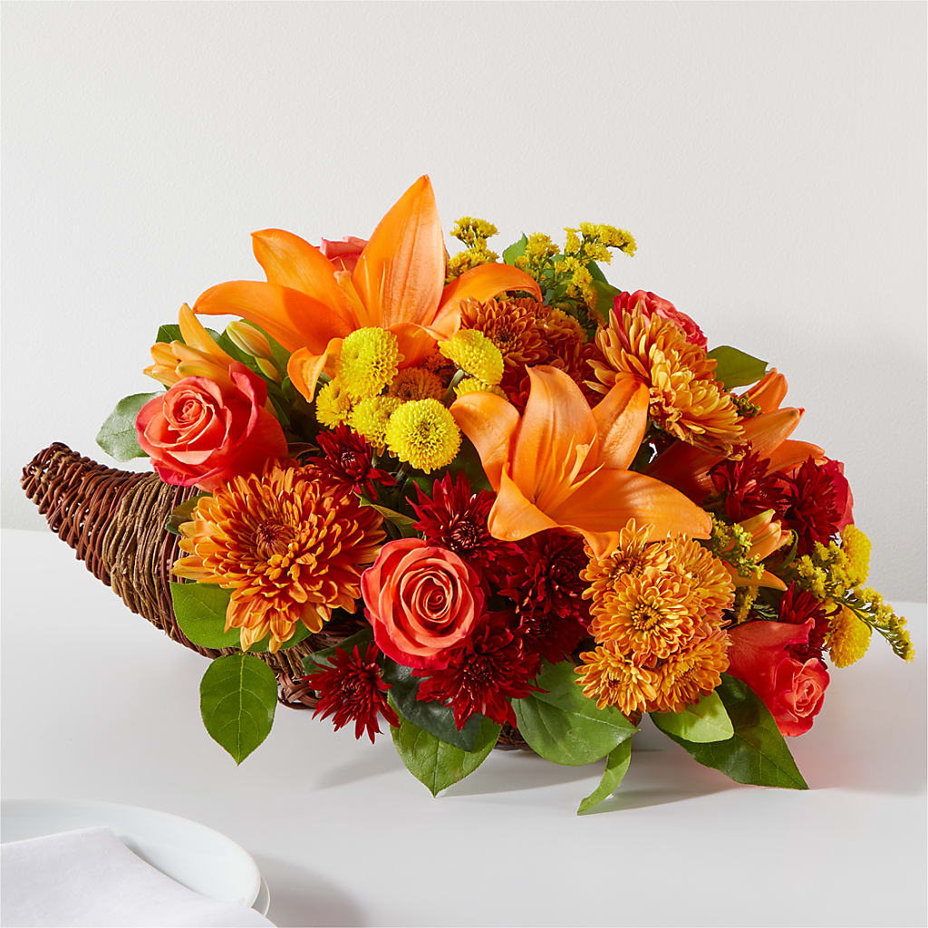 Bouquet of Blessings Cornucopia –  Balloon Creations By Maria And Flower, Wilmington DE