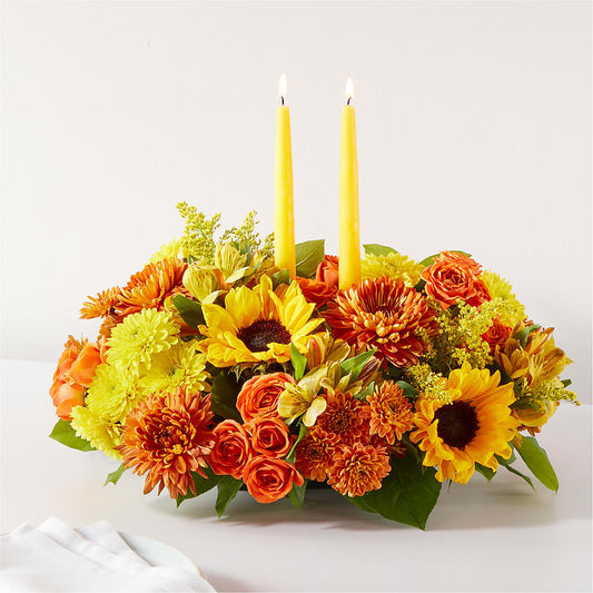 Autumn Harmony Centerpiece –  Balloon Creations By Maria And Flower, Wilmington DE