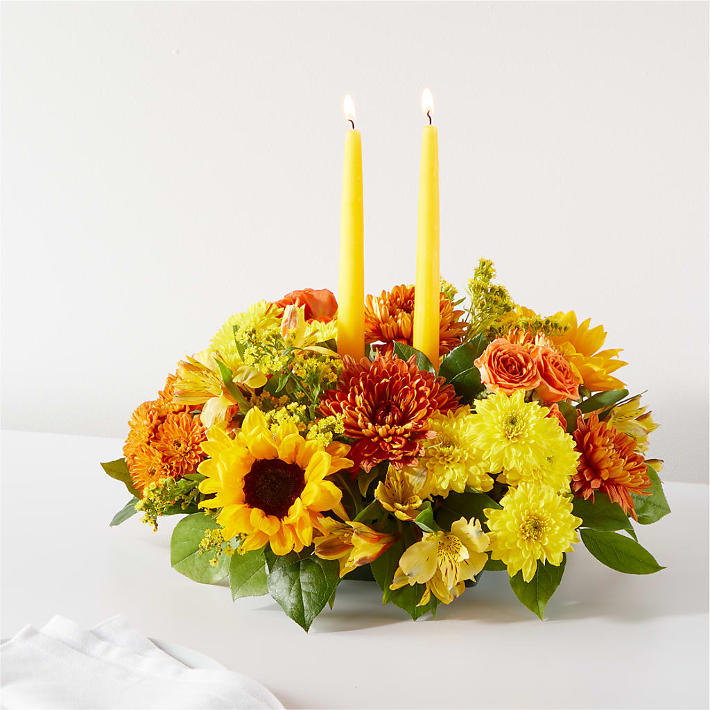 Autumn Harmony Centerpiece –  Balloon Creations By Maria And Flower, Wilmington DE