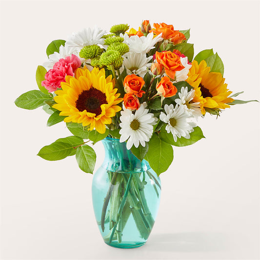 Sun-drenched Blooms Bouquet –  Balloon Creations By Maria And Flower, Wilmington DE