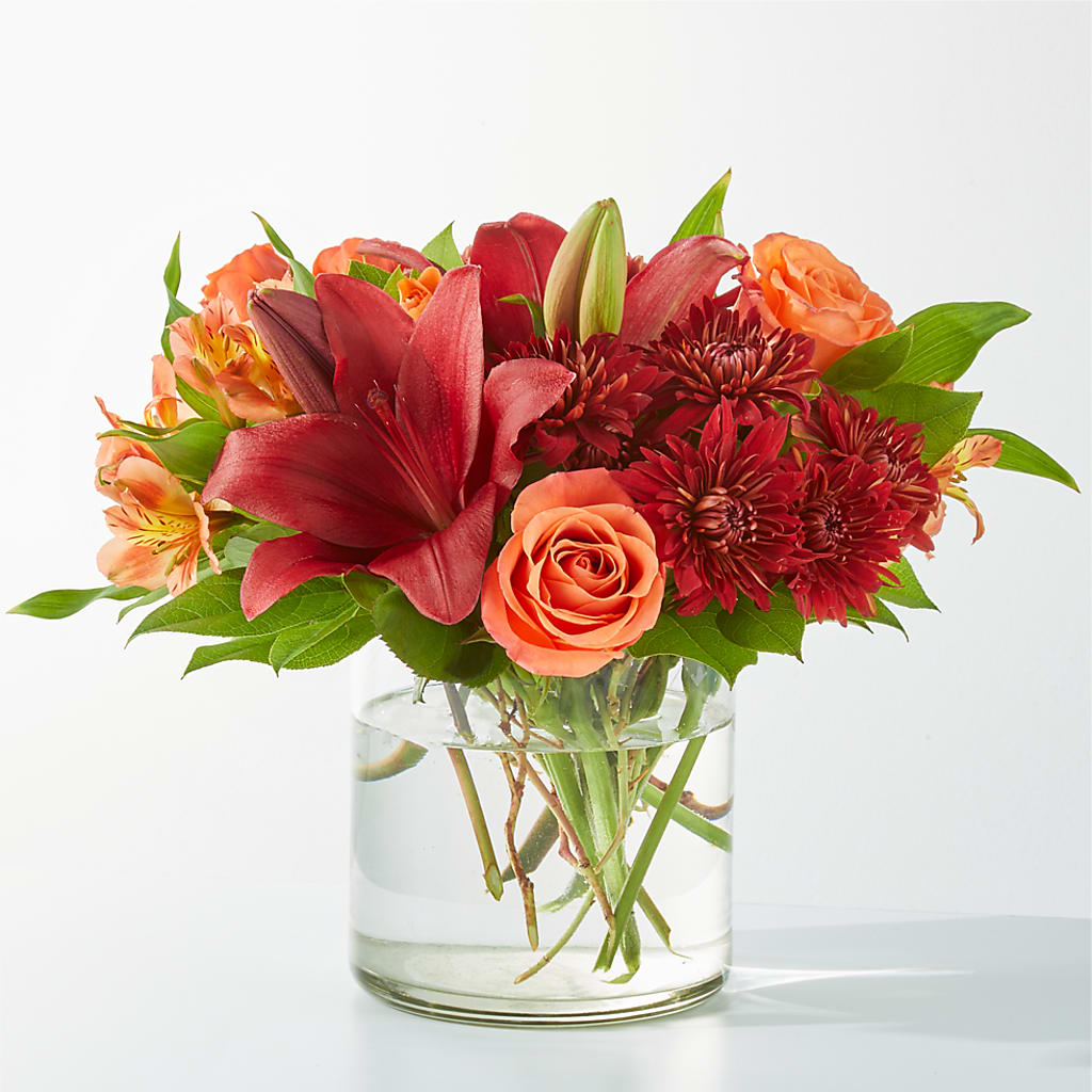 Crimson Leaves Bouquet –  Balloon Creations By Maria And Flower, Wilmington DE