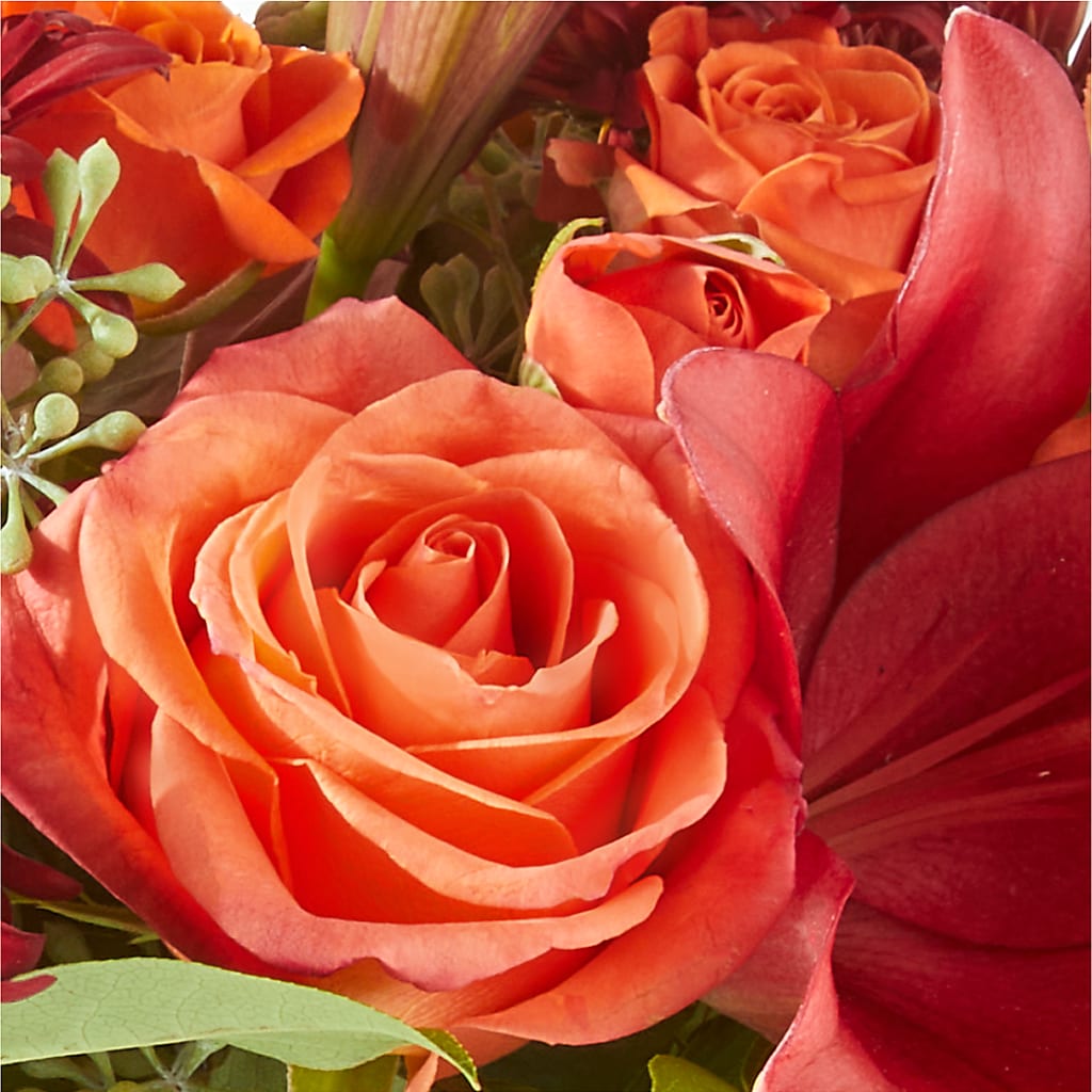 Crimson Leaves Bouquet –  Balloon Creations By Maria And Flower, Wilmington DE