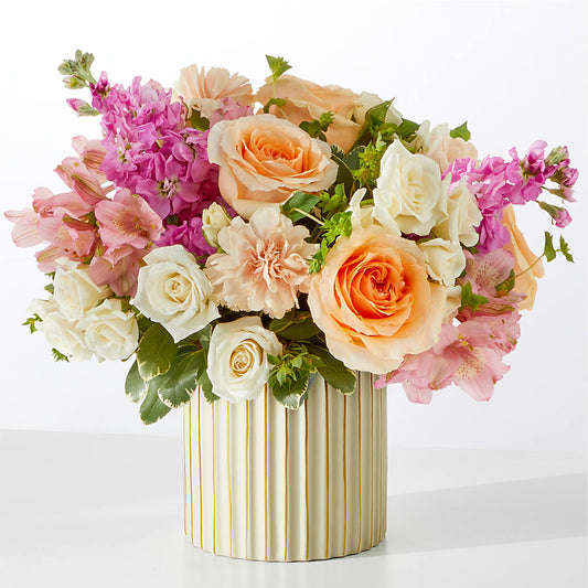 Paradise Bouquet with Ivory Vase –  Balloon Creations By Maria And Flower, Wilmington DE