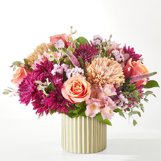 Berry Cobbler Bouquet with Ivory Vase –  Balloon Creations By Maria And Flower, Wilmington DE