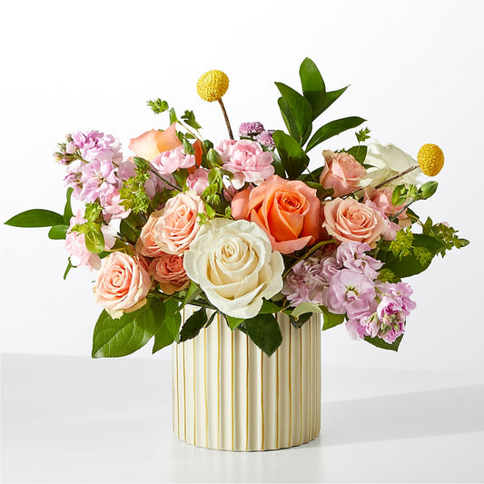 French Market Bouquet with Ivory Vase –  Balloon Creations By Maria And Flower, Wilmington DE