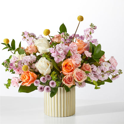 French Market Bouquet with Ivory Vase –  Balloon Creations By Maria And Flower, Wilmington DE