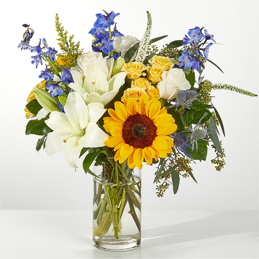 Wonderfully Sunny Bouquet –  Balloon Creations By Maria And Flower, Wilmington DE