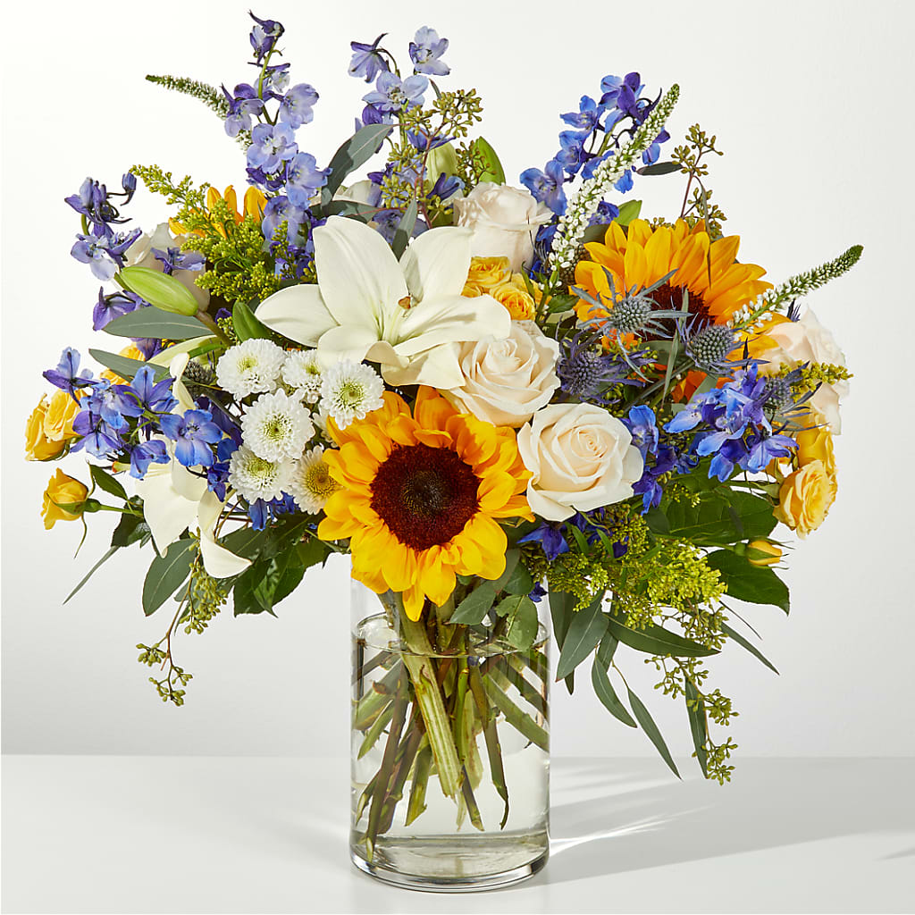Wonderfully Sunny Bouquet –  Balloon Creations By Maria And Flower, Wilmington DE