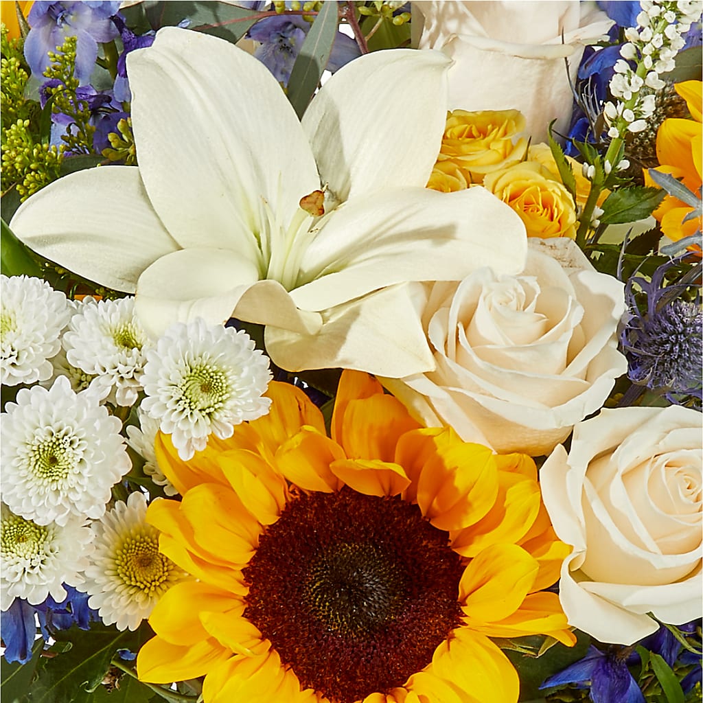 Wonderfully Sunny Bouquet –  Balloon Creations By Maria And Flower, Wilmington DE