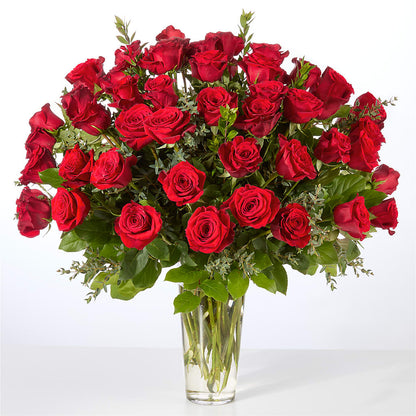 Forever Yours Fifty Stem Red Rose Bouquet –  Balloon Creations By Maria And Flower, Wilmington DE