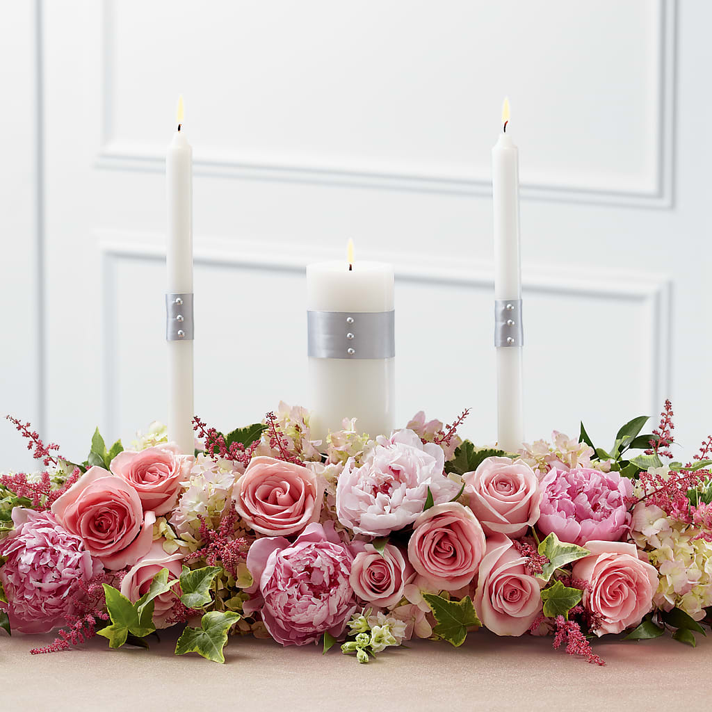 Worldwide Romance Unity Candle Arrangement –  Balloon Creations By Maria And Flower, Wilmington DE