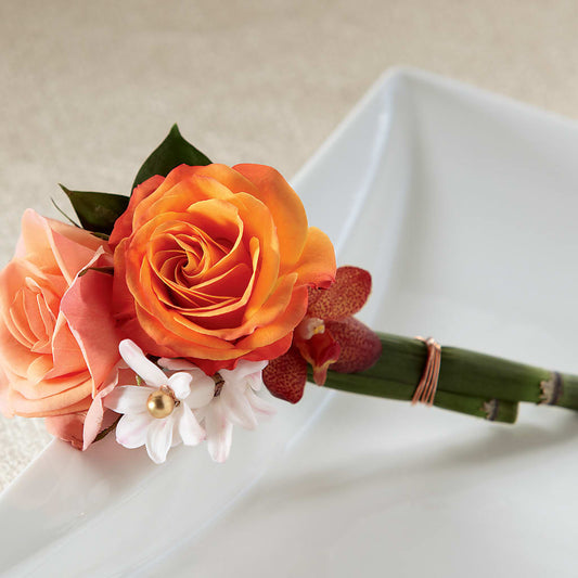 Sunset Dream Boutonniere –  Balloon Creations By Maria And Flower, Wilmington DE
