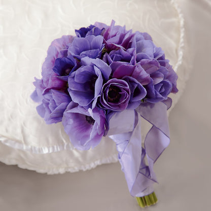 Purple Passion Bouquet  –  Balloon Creations By Maria And Flower, Wilmington DE