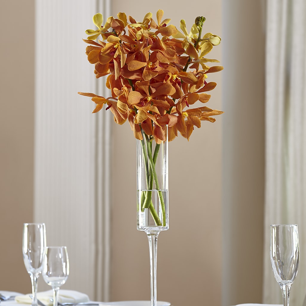 Orange Mokara Bouquet –  Balloon Creations By Maria And Flower, Wilmington DE