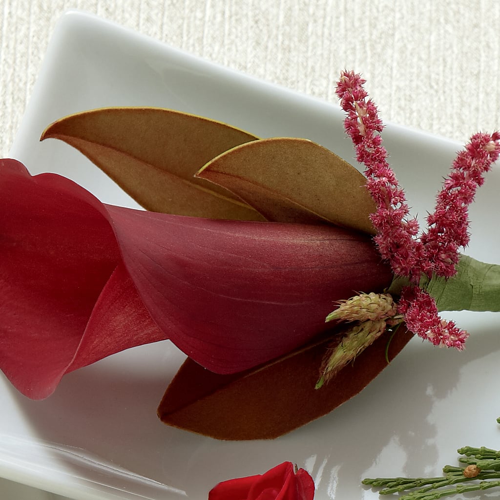 Red Calla Boutonniere –  Balloon Creations By Maria And Flower, Wilmington DE