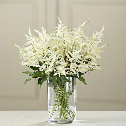 White Astilbe Bouquet –  Balloon Creations By Maria And Flower, Wilmington DE
