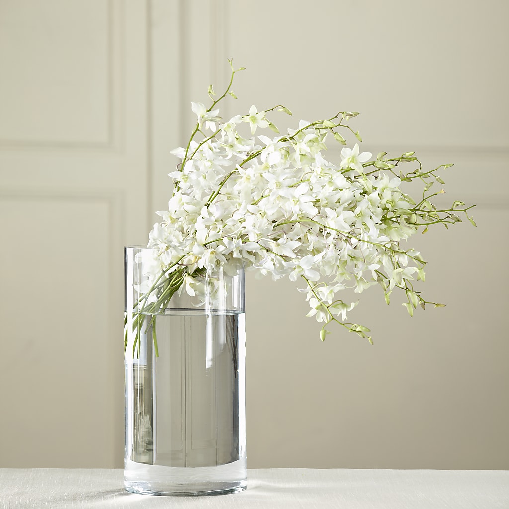 White Dendrobium Bouquet –  Balloon Creations By Maria And Flower, Wilmington DE